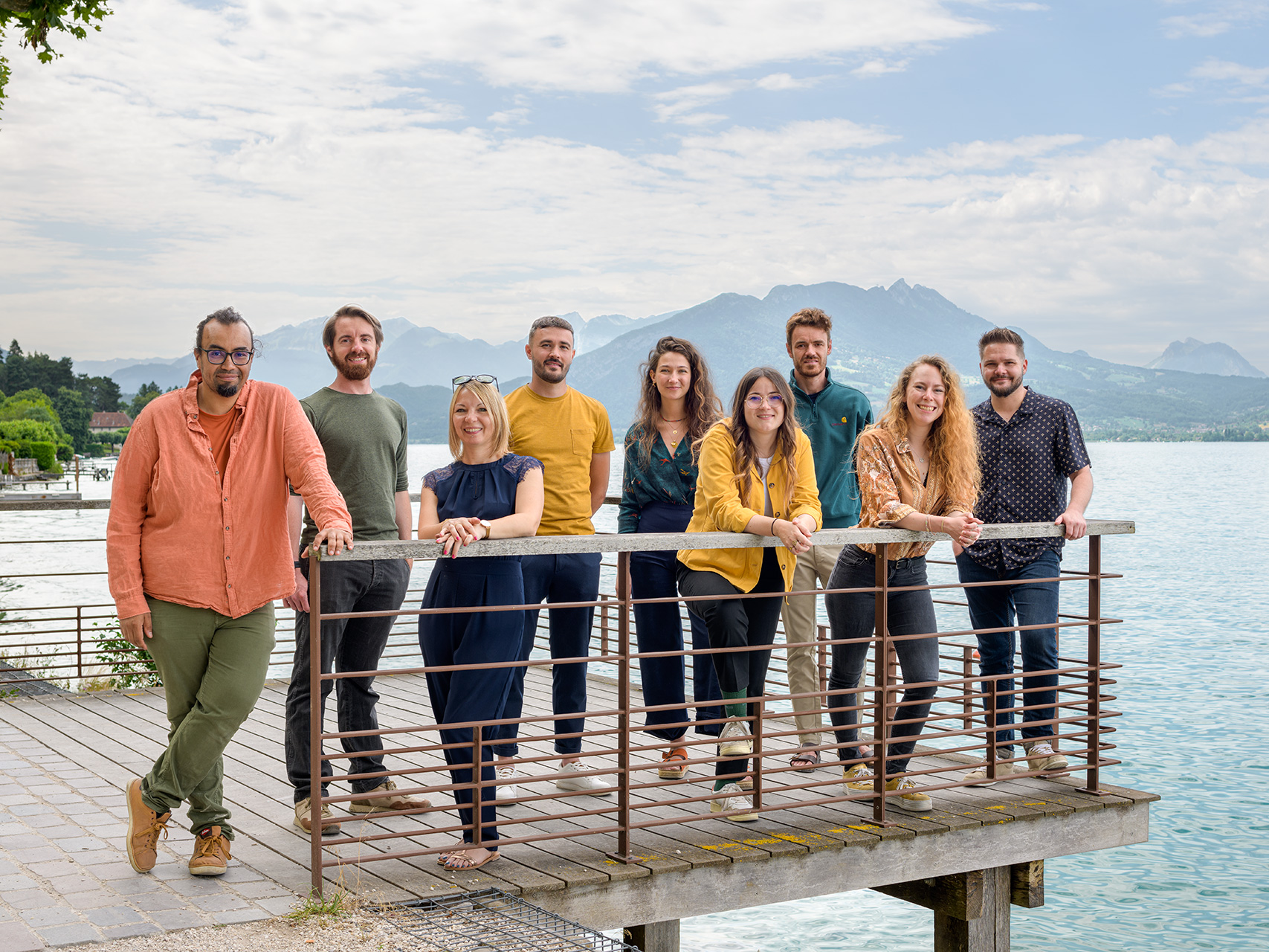 LJN - Paysagiste concepteur - Annecy - Dijon - Photographie équipe 2021 - Lac d'Annecy