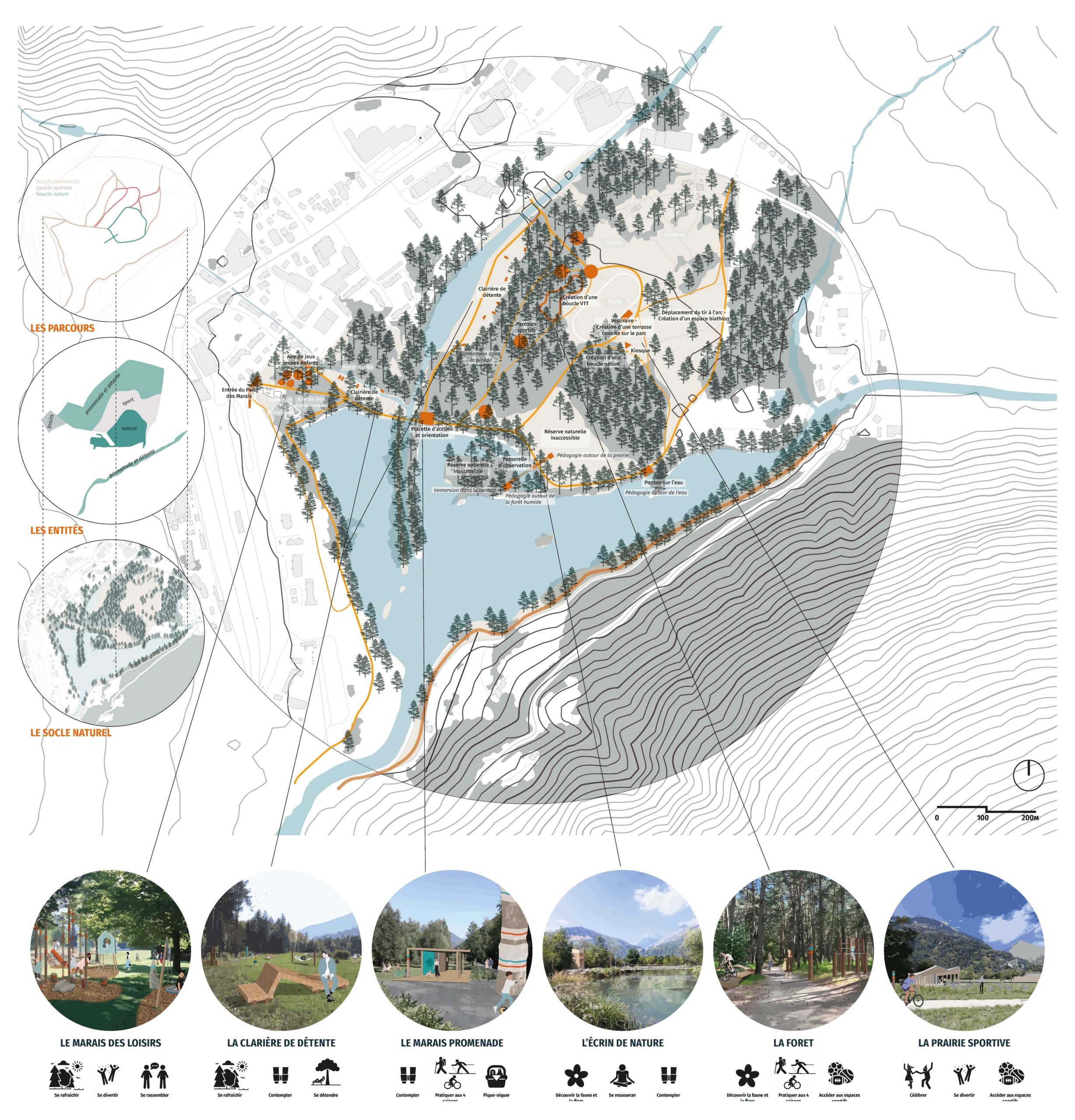 LJN - Paysagiste concepteur - Savoie - Bourg-Saint-Maurice - Marais - Perspective - Site naturel - Montagne- Biodiversité - Tarantaise - Parc - Belvédère - Observatoire
