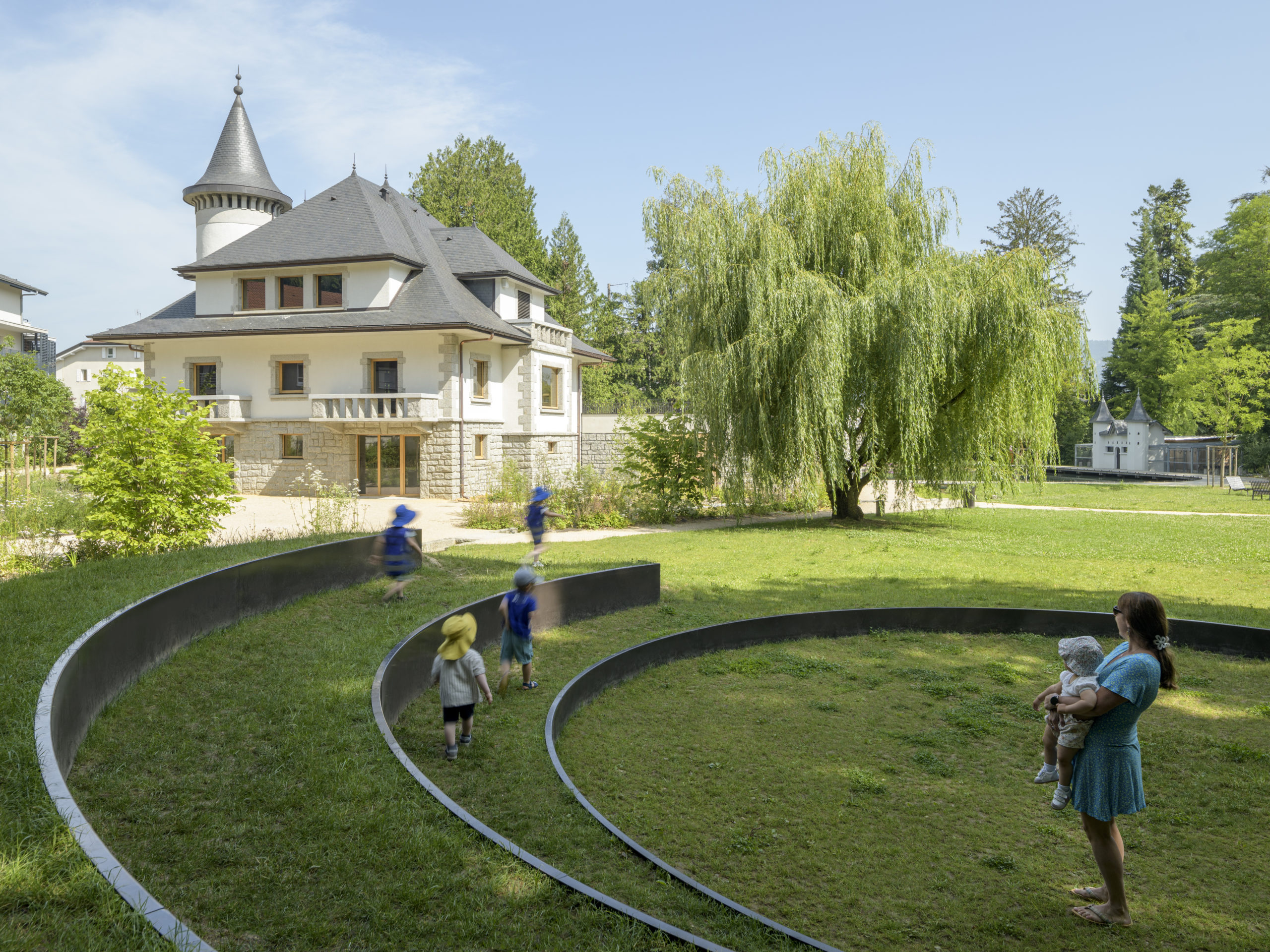 LJN - Haute-Savoie - Saint-Pierre-en-Faucigny - Villa cohendier - Parc historique - réemploi - signalétique - restauration du patrimoine