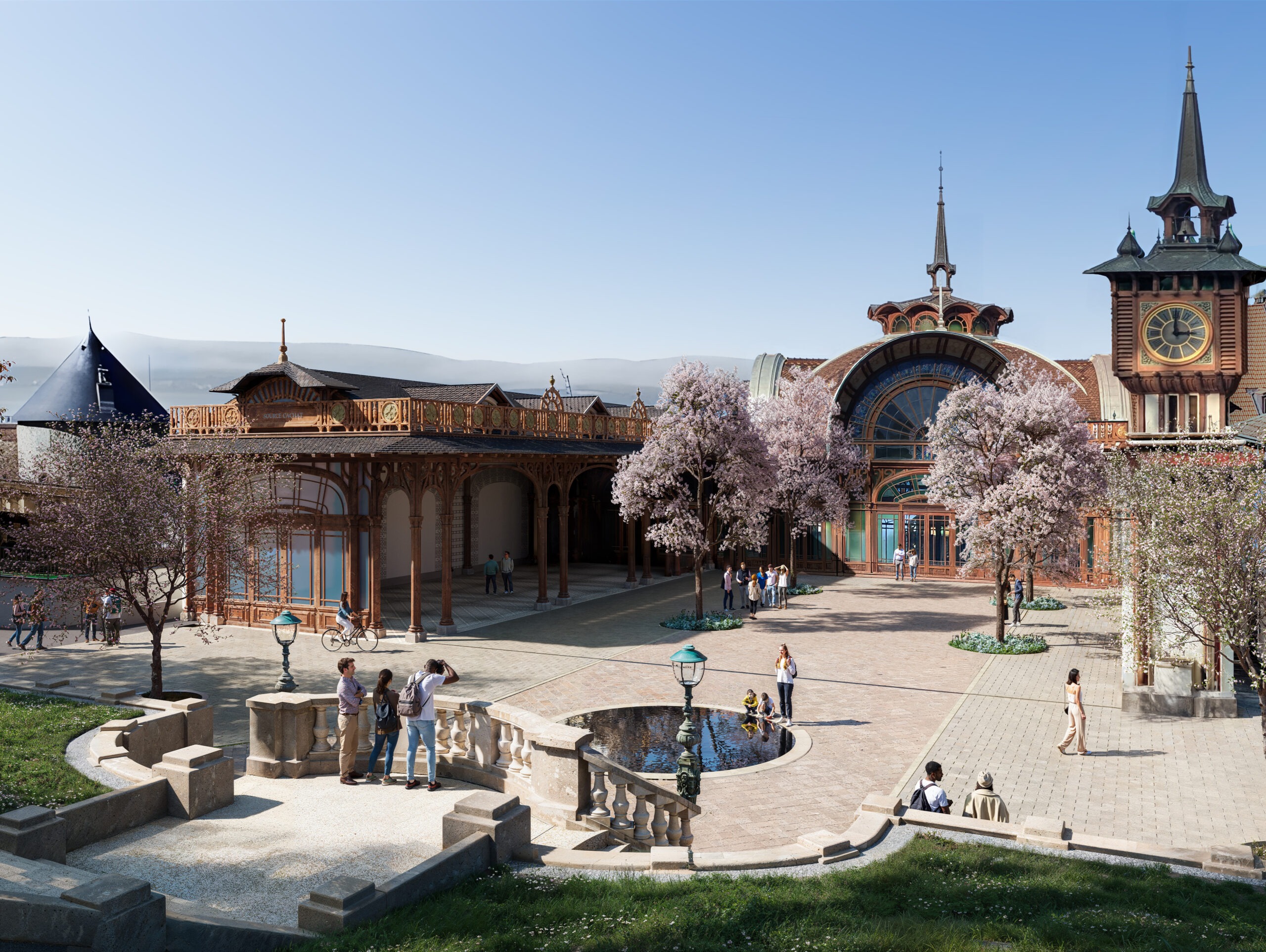 LJN - Haute-Savoie - Evian - Buvette Cachat - Source des cordeliers